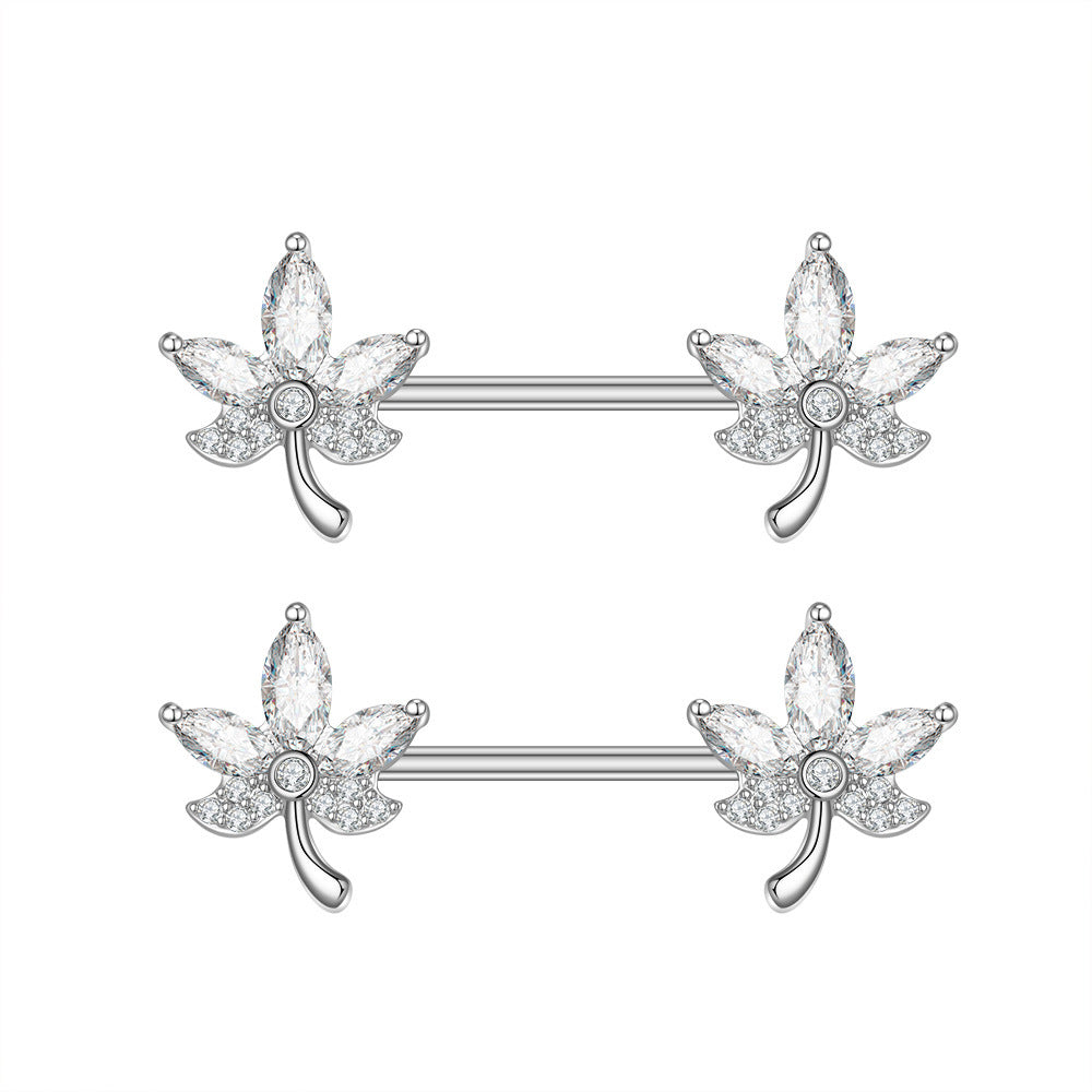 Zircon Nipple Ring Adhesive Nail Grease Piercing Jewelry
