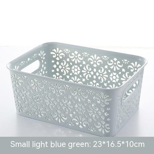 Plastic Hollow Cosmetics Storage Box Sundries Storage Basket