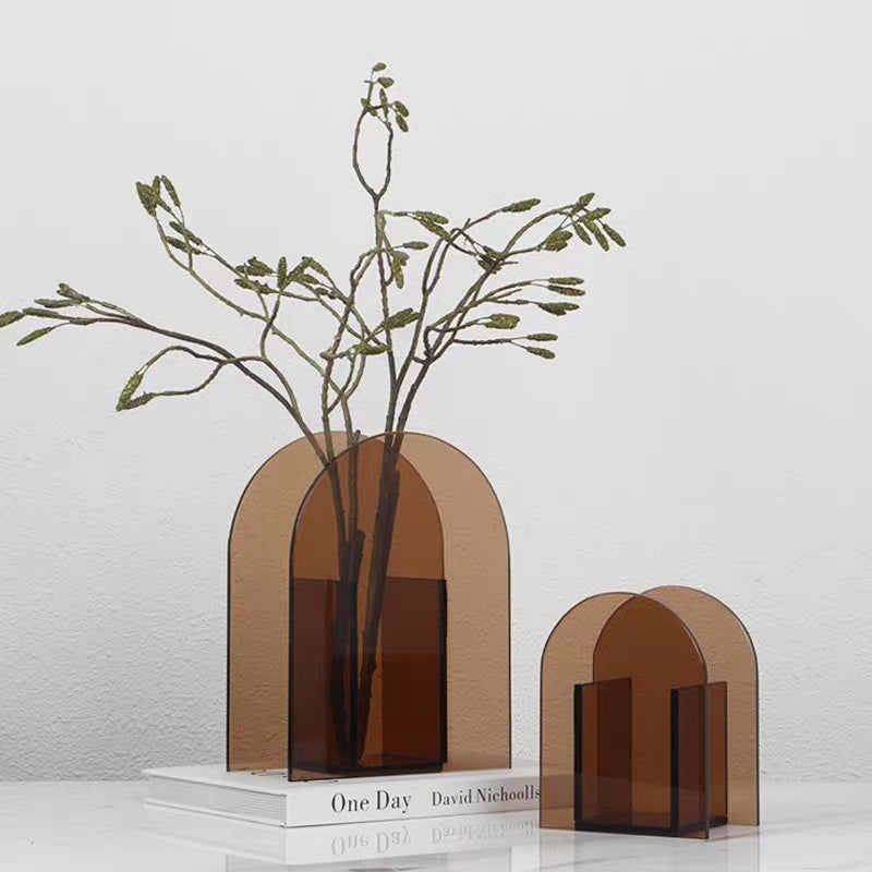 Acrylic Living Room Vase Geometric Decoration Ornaments