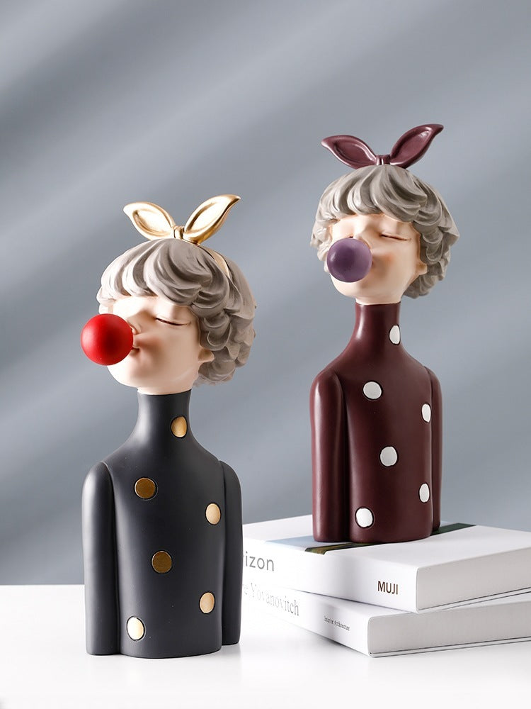 Bubble girl ornaments