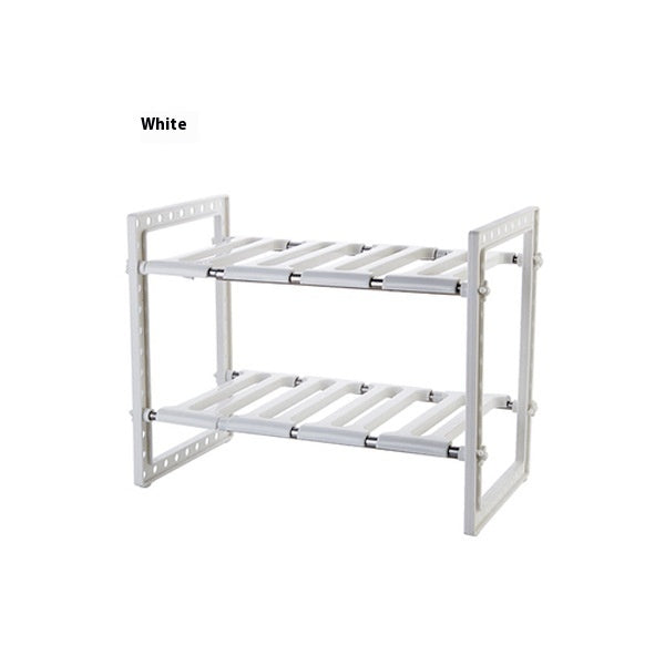 Retractable Kitchen Multi-layer Storage Rack Floor Storage