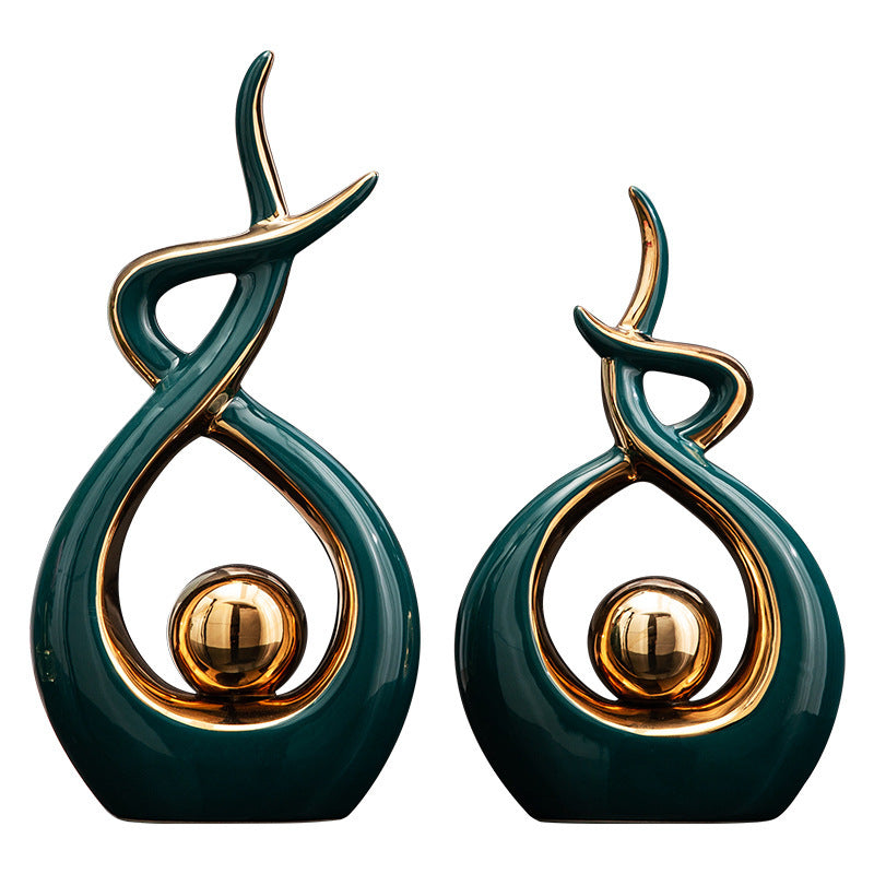 Luxury ornaments living room wine cabinet decoration