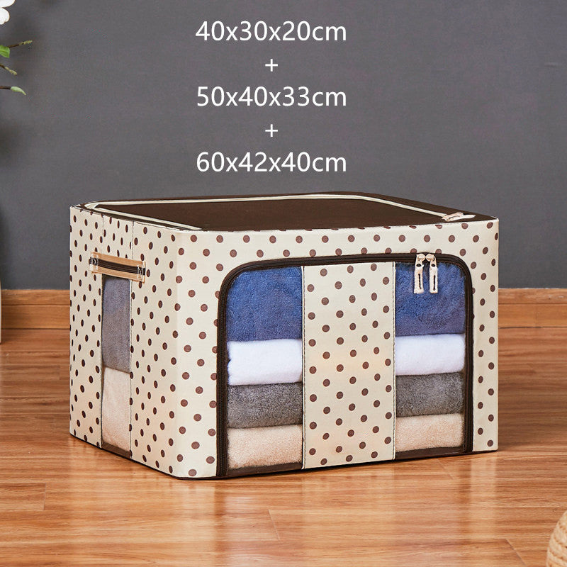 Polka Dot Oxford Cloth Storage Box Fabric Storage Bag