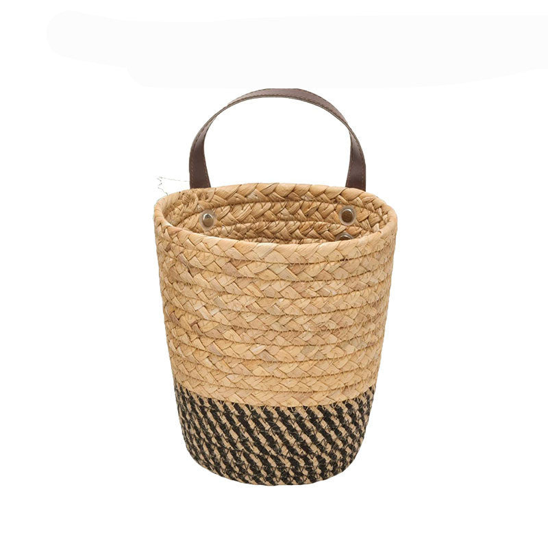 Seaweed Woven Storage Basket Wall Hanging Basket Storage Rack