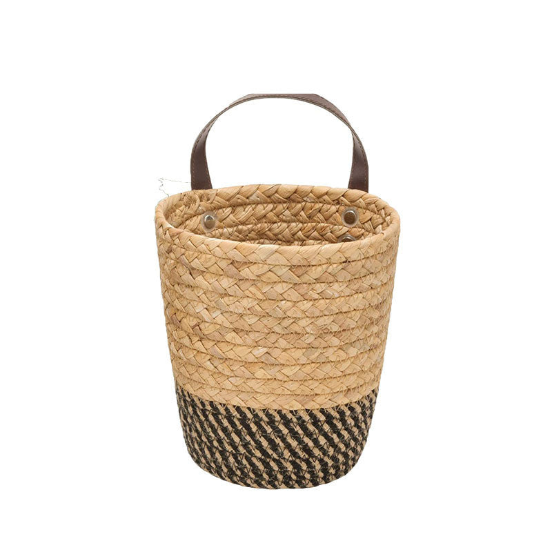Seaweed Woven Storage Basket Wall Hanging Basket Storage Rack