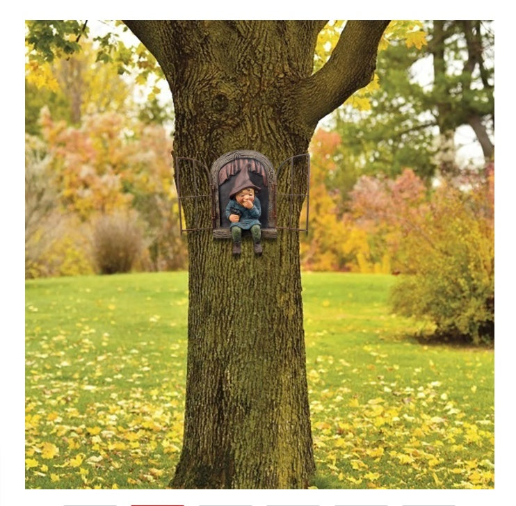 Garden Women's Dwarf Window Turning Dwarf Ornaments