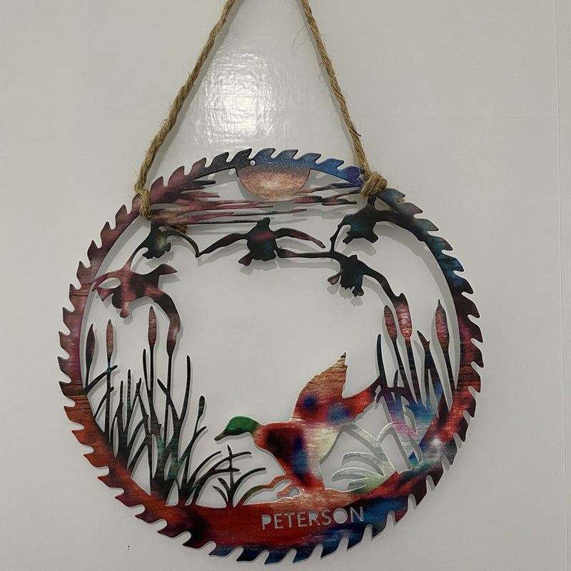 Pastoral Ornaments Metal Bird Animal Garden