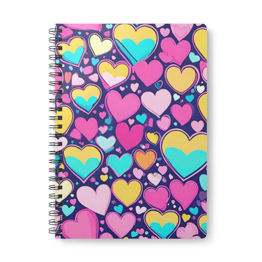 Heart Pattern A5 Notebook