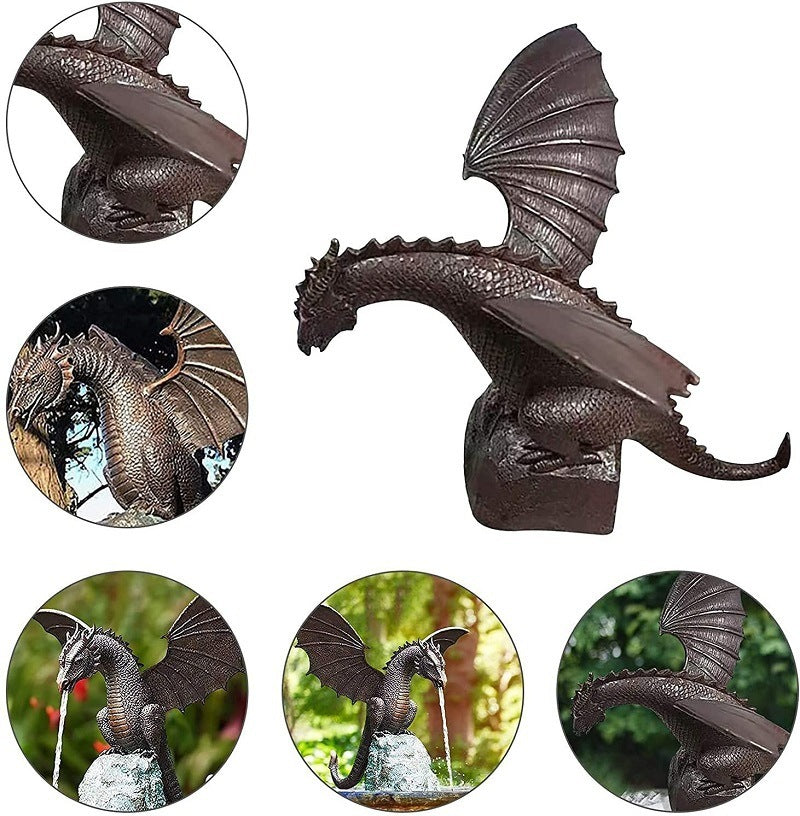 Simulation Flying Dragon Garden Decoration Ornaments