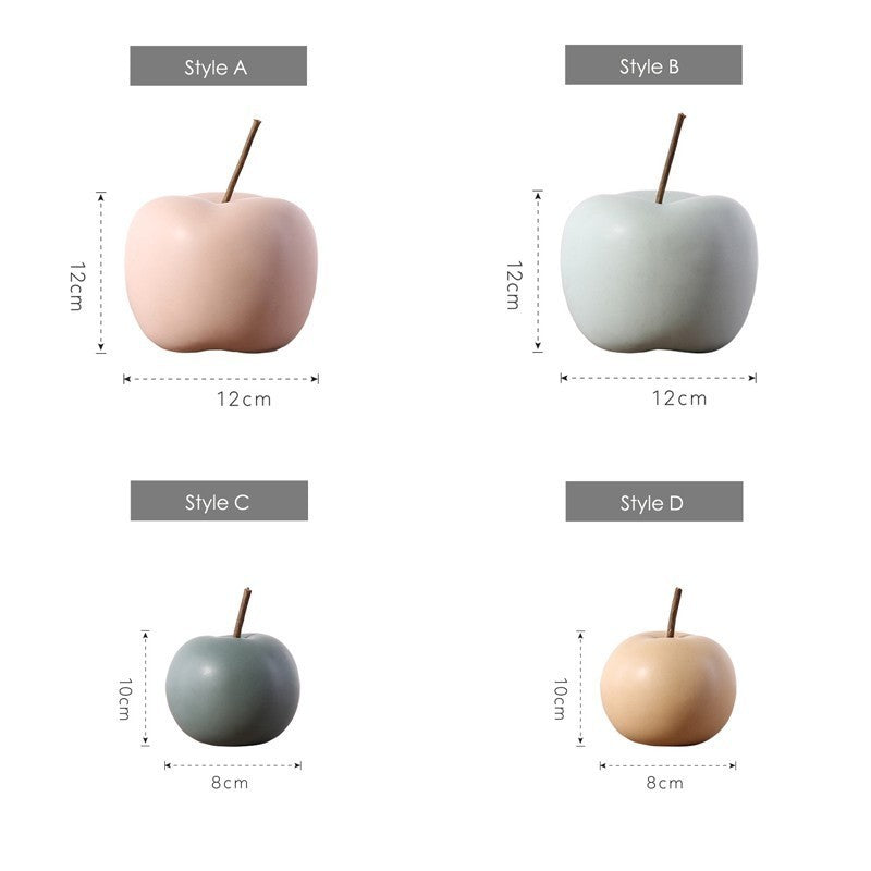 Ceramic fruit ornaments