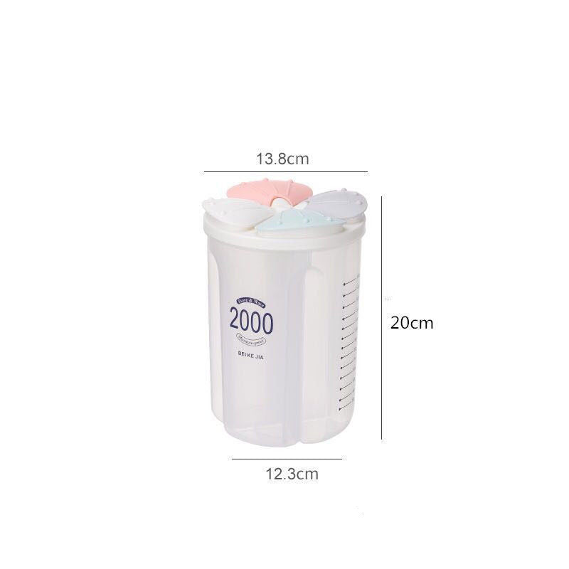 Whole Grain Storage Box, Divided Grain Storage Tank