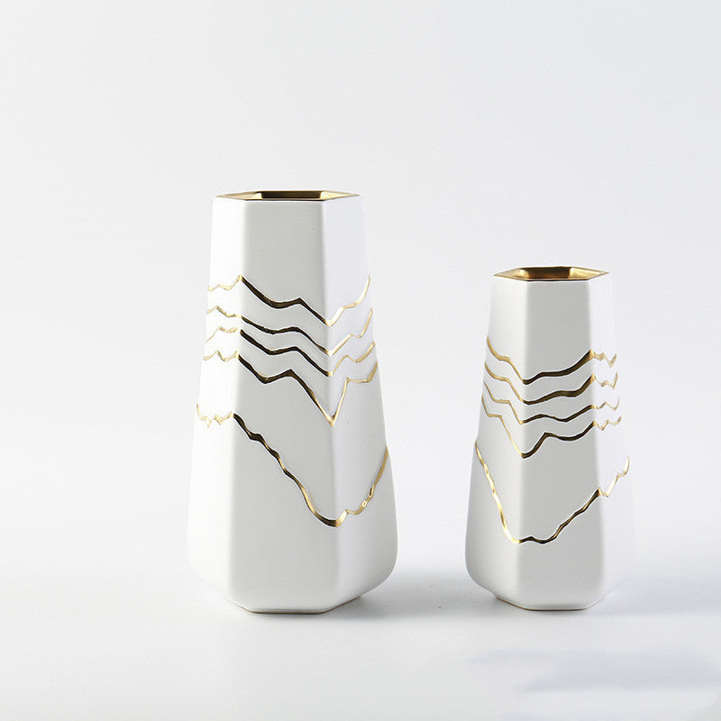Nordic Simple Ceramic Vase Living Room Decoration Ornaments
