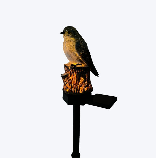 Garden Decorative Lights Cartoon Animal Bird Floor Outlet Lawn Lamp Outdoor Solar Resin Light