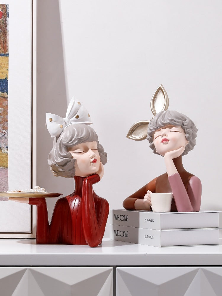 Bubble girl ornaments