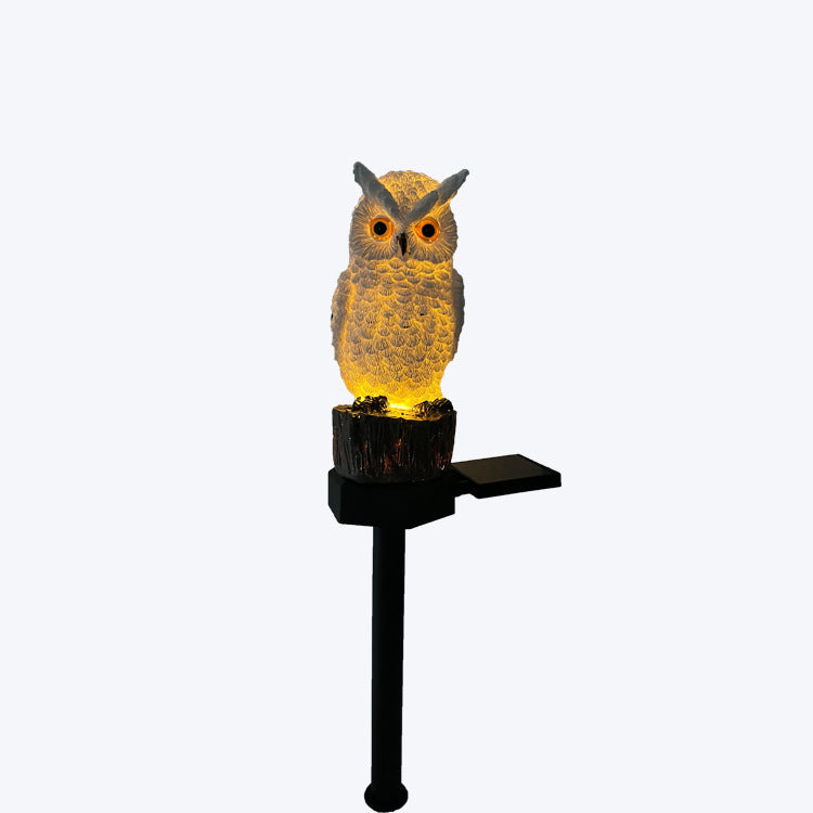 Garden Decorative Lights Cartoon Animal Bird Floor Outlet Lawn Lamp Outdoor Solar Resin Light