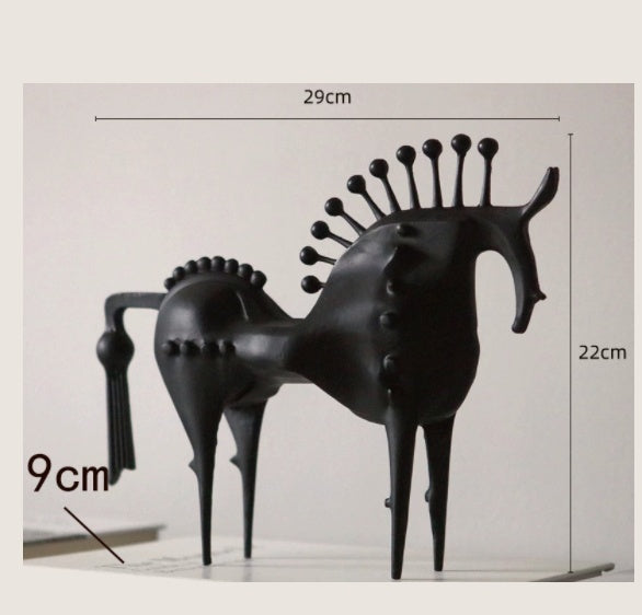 European Style Creative Retro Horse Ornaments Living Room