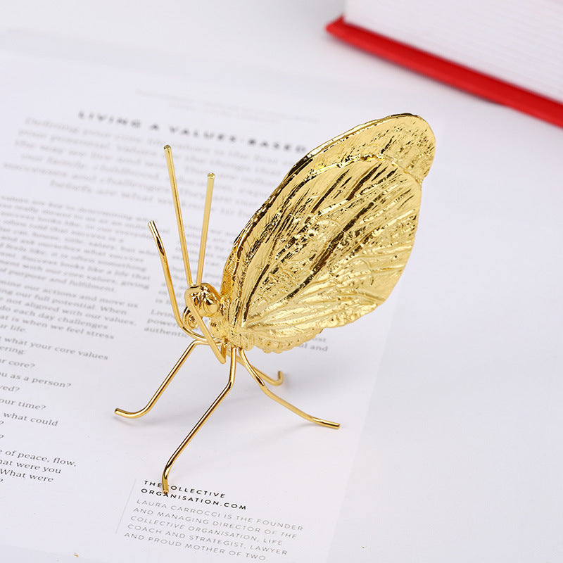 Home Desktop Living Room Gold Butterfly Decorative Ornaments