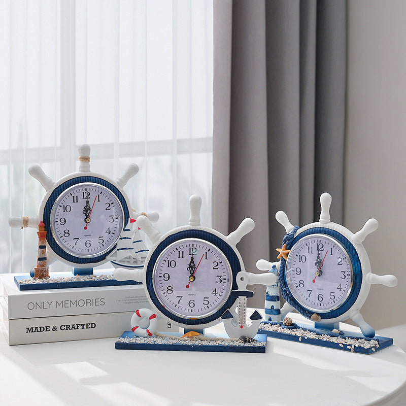 Bedroom Decoration Living Room Wooden Clock Ornaments