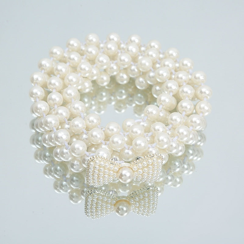 Fashion Jewelry Women's White Pearl Waist Chain Decoration