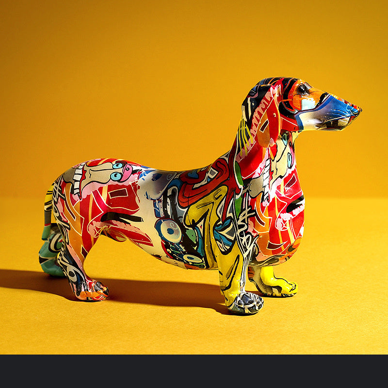 Resin dog ornaments