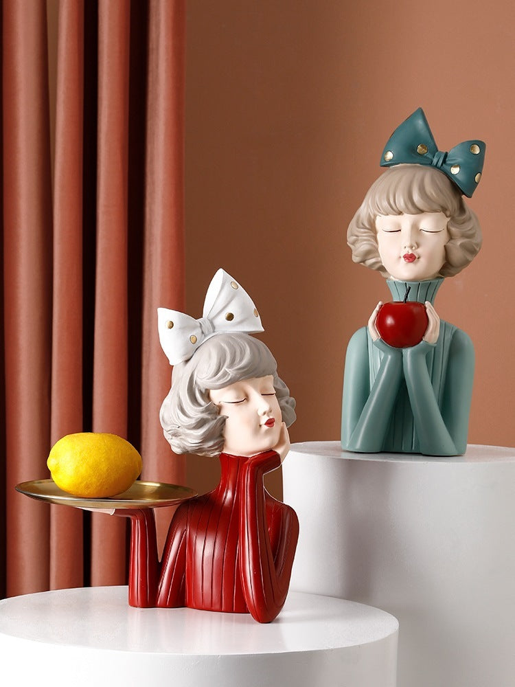 Bubble girl ornaments