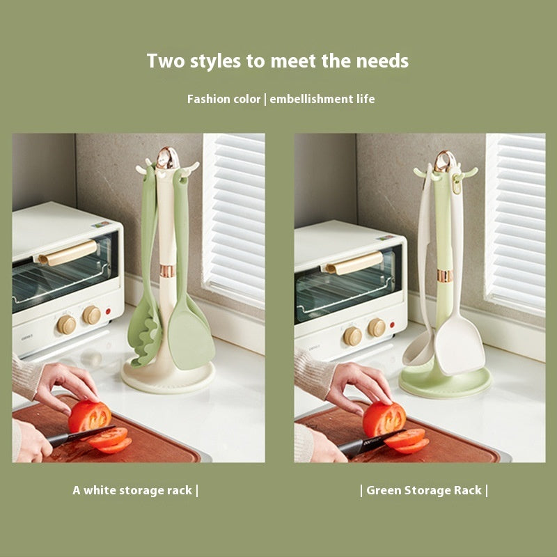 Kitchen Supplies Kitchenware Storage Bucket Rotatable Ladel Storage Rack