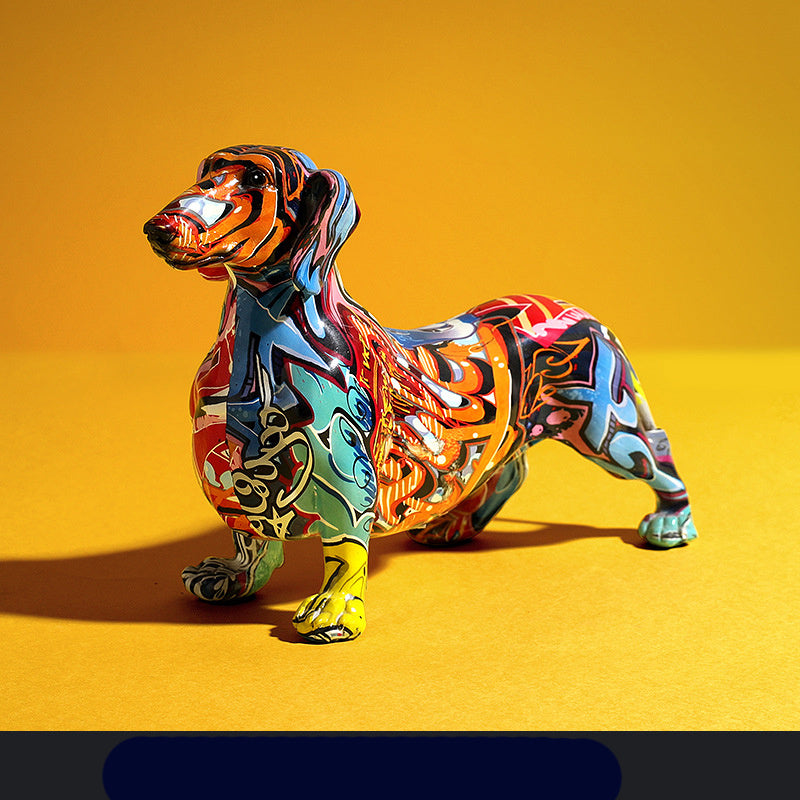 Resin dog ornaments