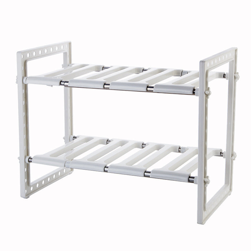 Retractable Kitchen Multi-layer Storage Rack Floor Storage