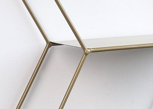 Nordic style iron ornaments living room hexagon
