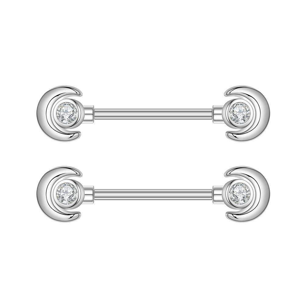 Zircon Nipple Ring Adhesive Nail Grease Piercing Jewelry