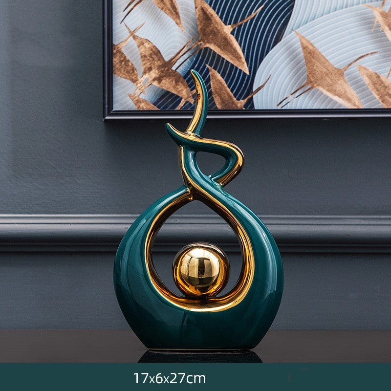Luxury ornaments living room wine cabinet decoration