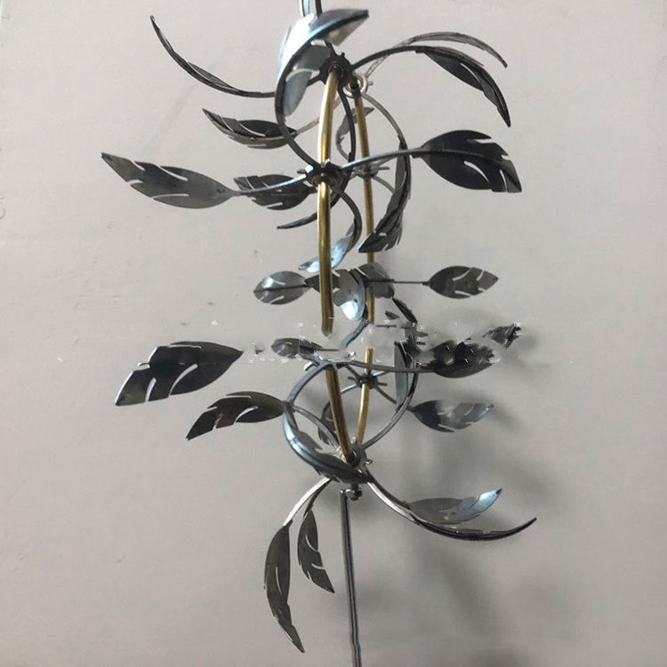 Leaf Metal Windmill Garden Windbell Ornaments