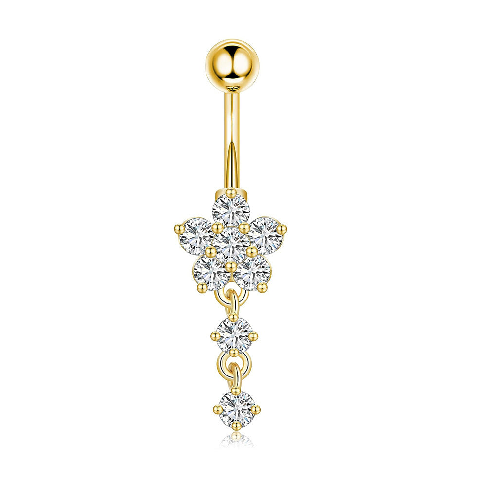 Butterfly Stainless Steel Plus Copper Parts Piercing Jewelry