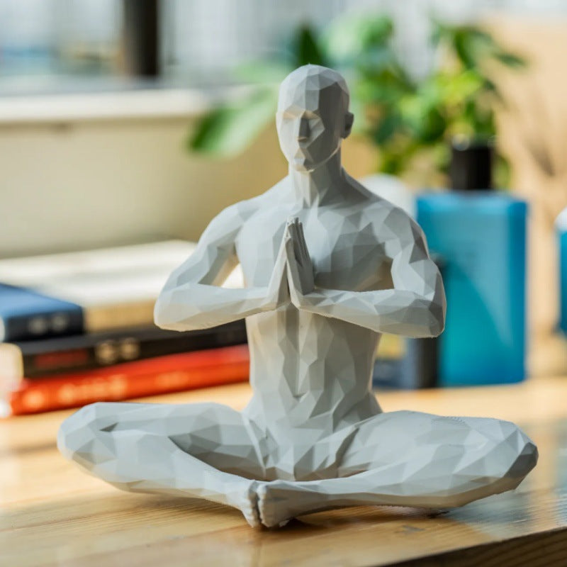 Meditation Man Small Ornaments Home Living Room Decorations