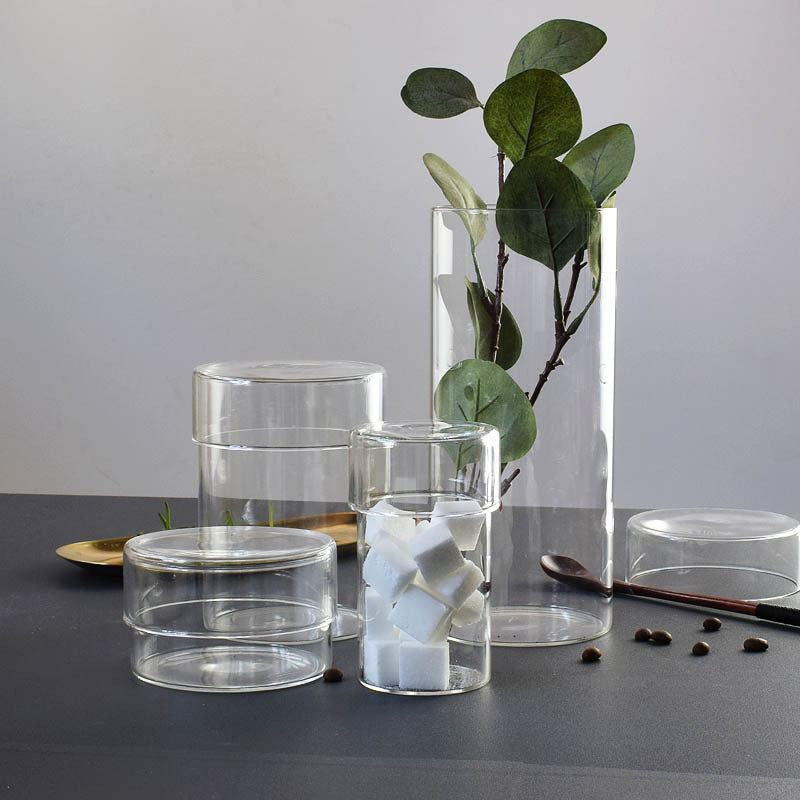 Transparent Glass Storage Tank Storage Bottle