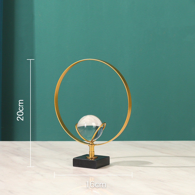 Creative Living Room Abstract Geometric Crystal Ball Ornaments