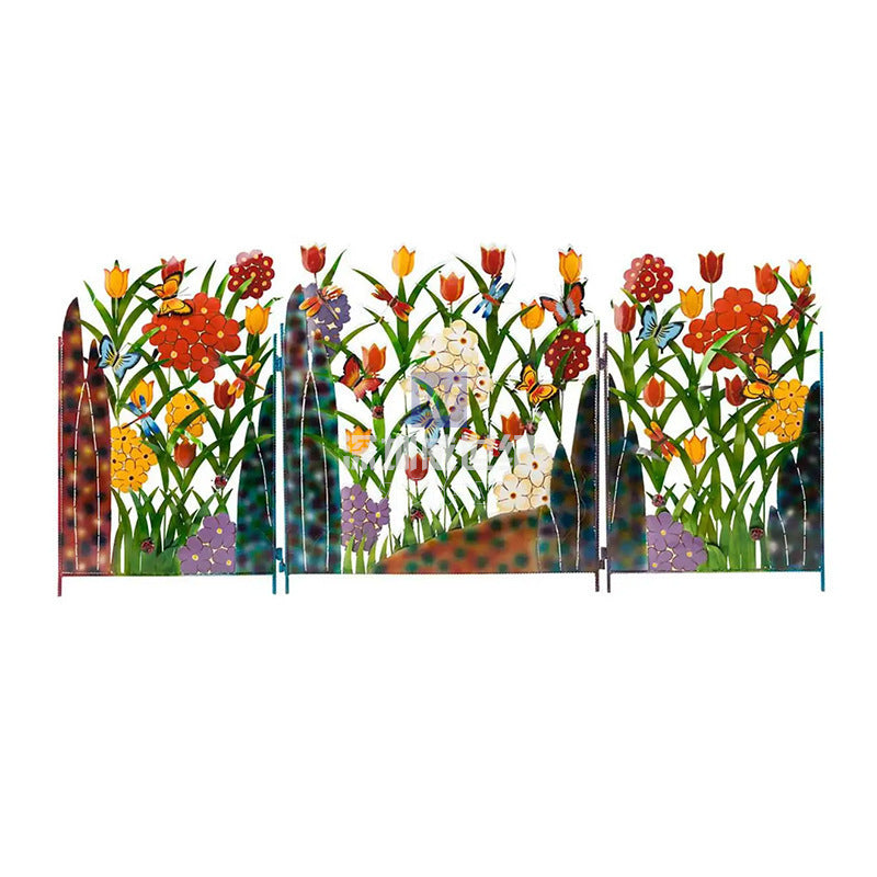 Courtyard Garden Wrought Iron Fence Guardrail Ornament Park