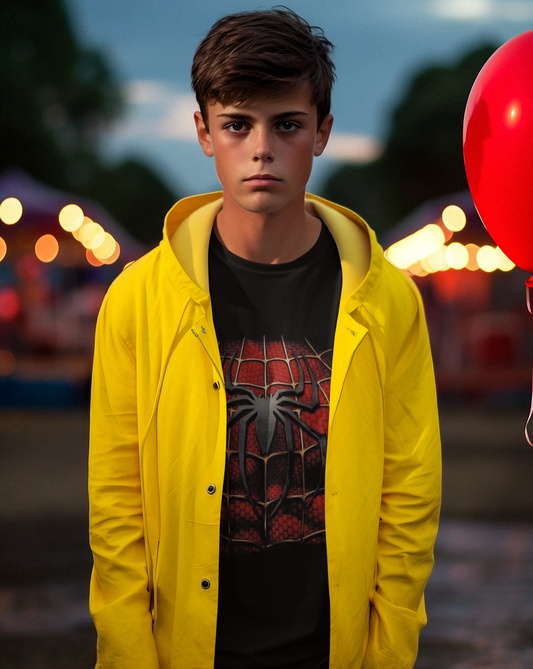 Dive into the world of Spider-Man with our kids brush print t-shirt, a dynamic blend of superhero style and unbeatable comfort. Crafted for ultimate comfort, this unisex soft-style t-shirt redefines casual wear. Made from luxuriously soft materials, the tee boasts 100% ring-spun cotton for solid colours, providing a blend of comfort and durability. 