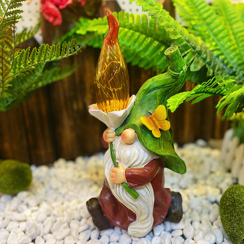 Outdoor Solar Garden Resin Ornaments