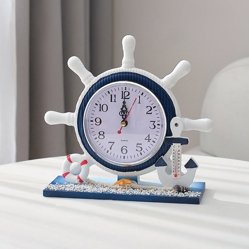 Bedroom Decoration Living Room Wooden Clock Ornaments