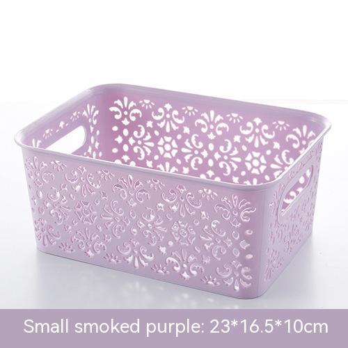 Plastic Hollow Cosmetics Storage Box Sundries Storage Basket