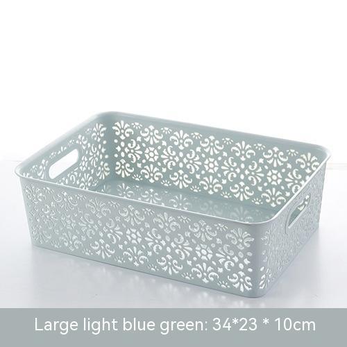 Plastic Hollow Cosmetics Storage Box Sundries Storage Basket