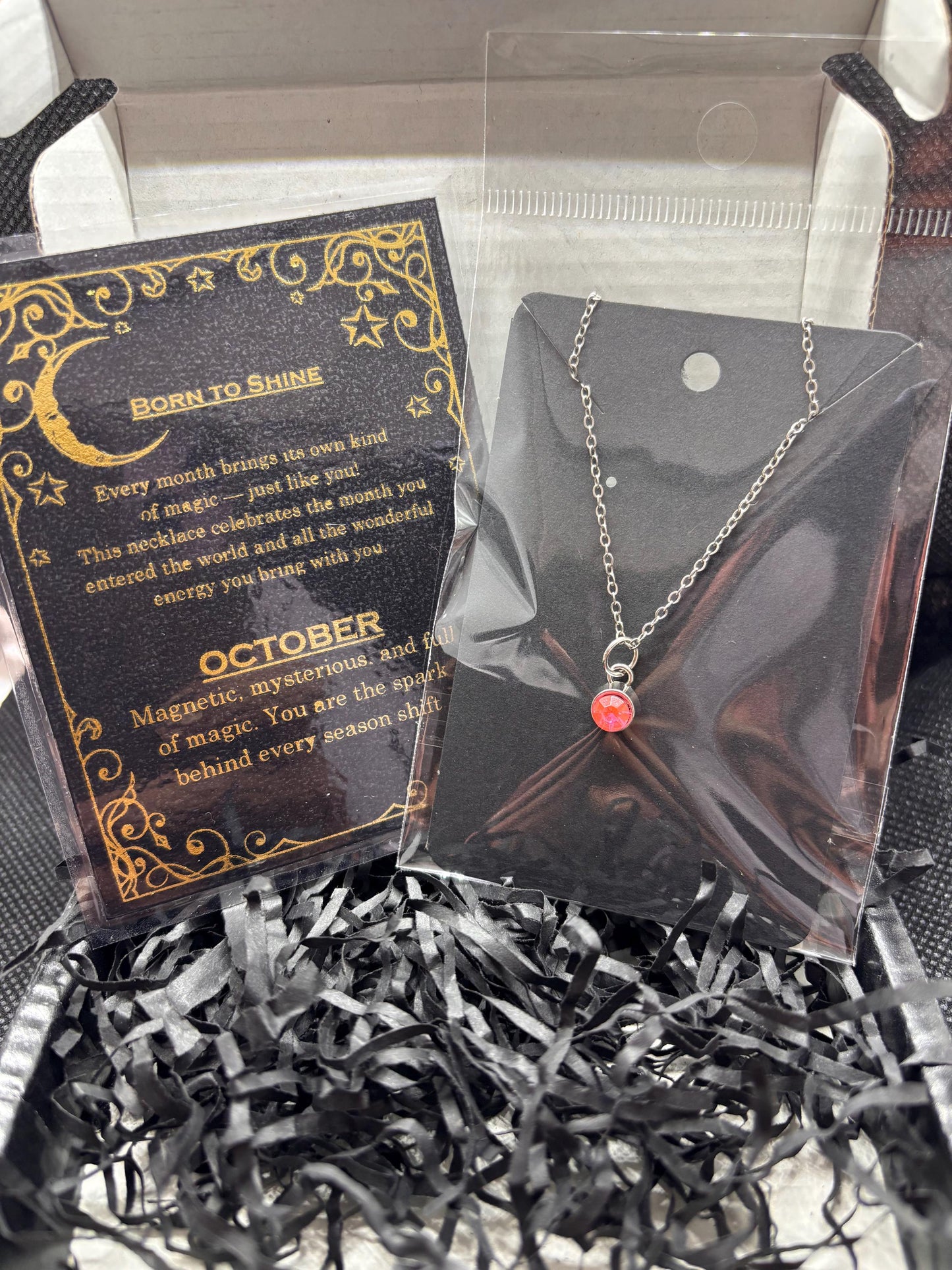 Born to Shine Birthstone Necklace | 925 Silver Plated