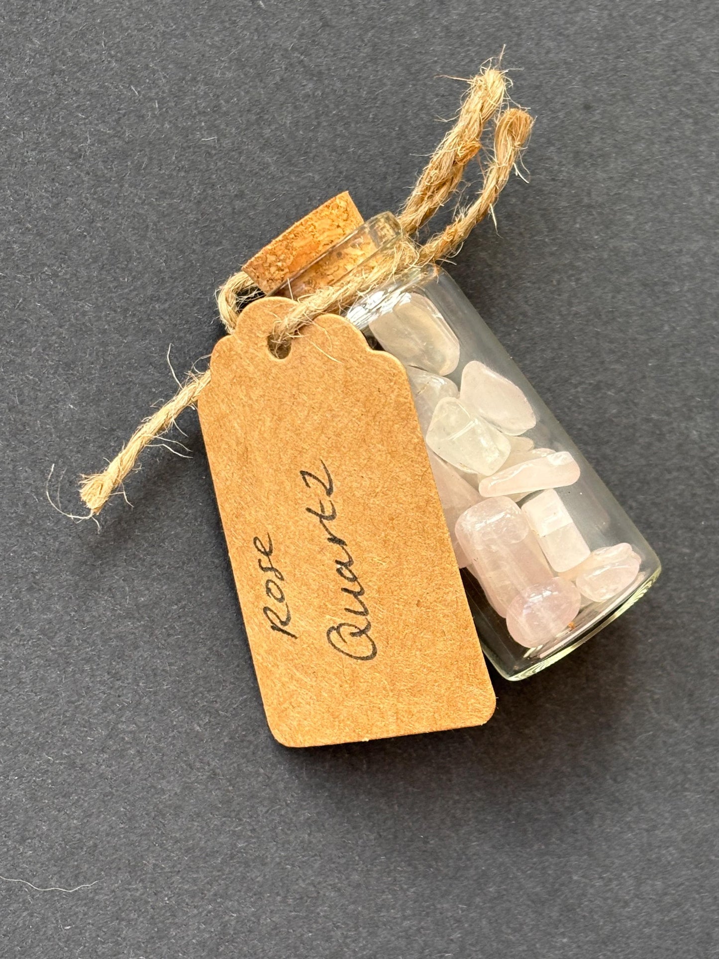 Sympathy Gift Set with Rose Quartz Bottle & Faux Rose