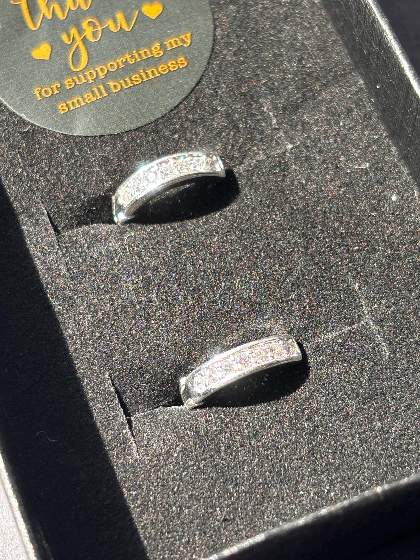 925 Sterling Silver Huggy Hoop Earrings