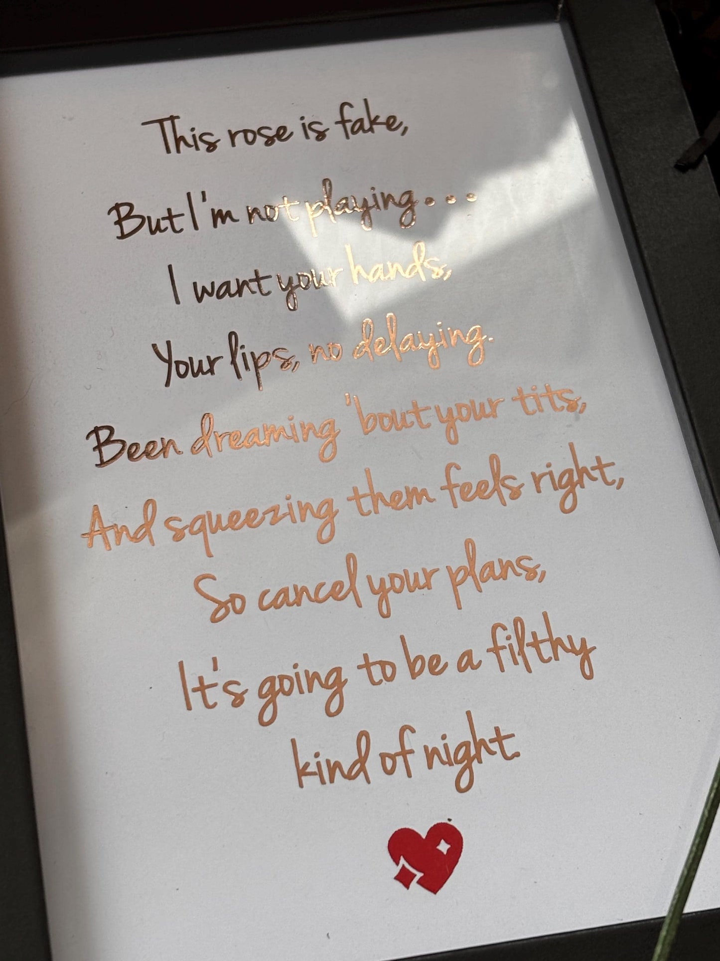 Rude Couples Poem Gift Set