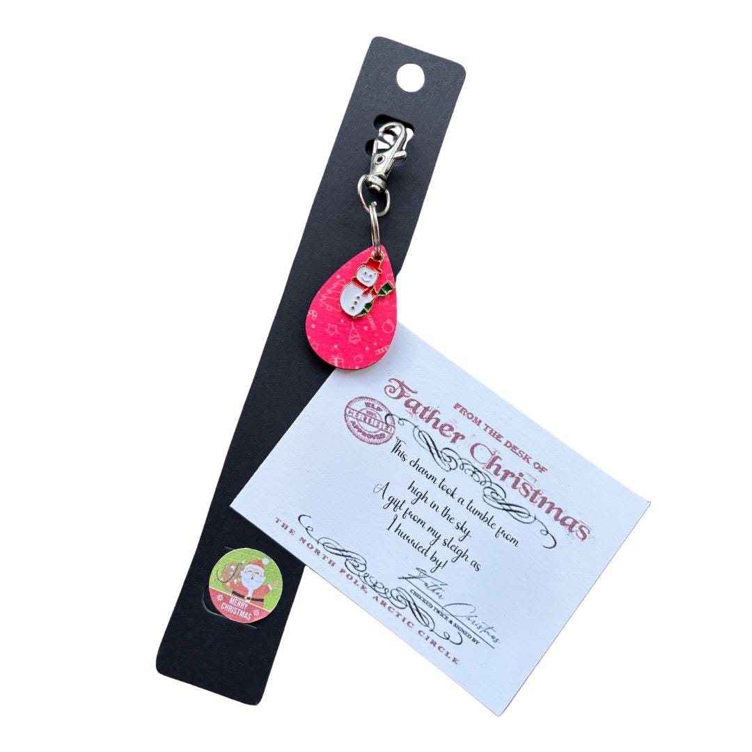 Mystery Christmas Keyring with Father Christmas Note