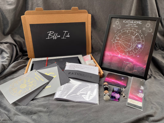 Introducing our astrology gift set, the perfect gift for anyone who loves to explore the mysteries of the stars and planets.  This beautifully crafted set includes a variety of thoughtful and unique items that are sure to delight any astrology enthusiast.