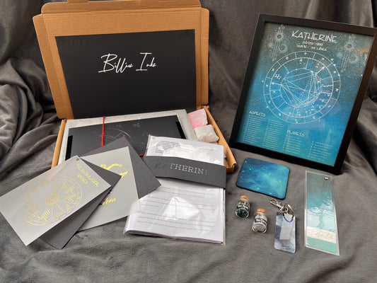 Introducing our astrology gift set, the perfect gift for anyone who loves to explore the mysteries of the stars and planets.  This beautifully crafted set includes a variety of thoughtful and unique items that are sure to delight any astrology enthusiast.