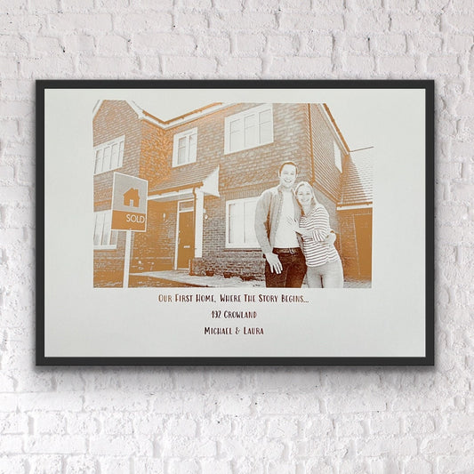 Celebrate this momentous time in your life and remember this opportunity forever with a customised print to celebrate this new chapter.  It also makes a thoughtful gift for anyone who has just purchased their first home to commemorate this exciting milestone.